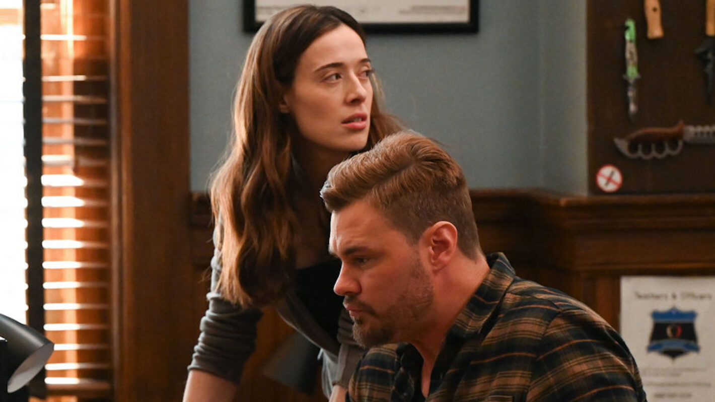 Marina Squerciati as Kim Burgess, Patrick John Flueger as Adam Ruzek in 'Chicago P.D.' Season 11 Episode 9 - 'Somos Unos'