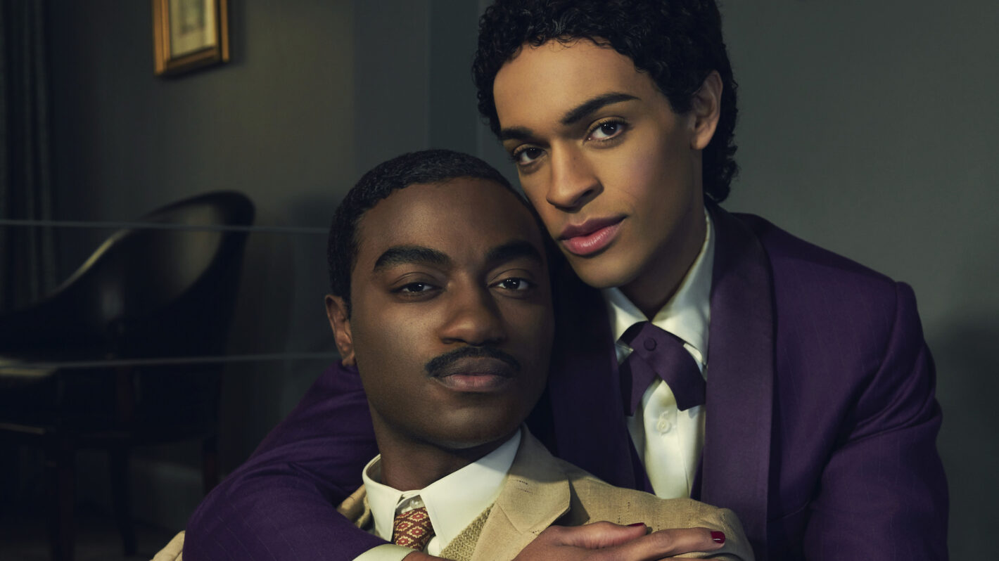 Jelani Alladin as Marcus and Noah J. Ricketts as Frankie in the Showtime limited series 'Fellow Travelers'