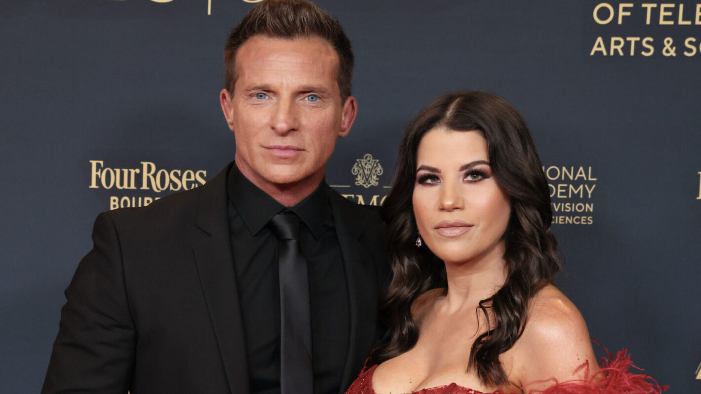 Steve Burton and Michelle Lundstrom attends the 51st annual Daytime Emmys Awards at The Westin Bonaventure Hotel & Suites, Los Angeles on June 07, 2024 in Los Angeles, California.